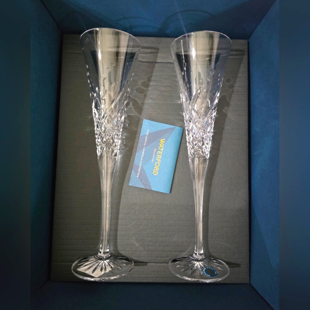 Waterford Crystal Toasting Flutes NWT